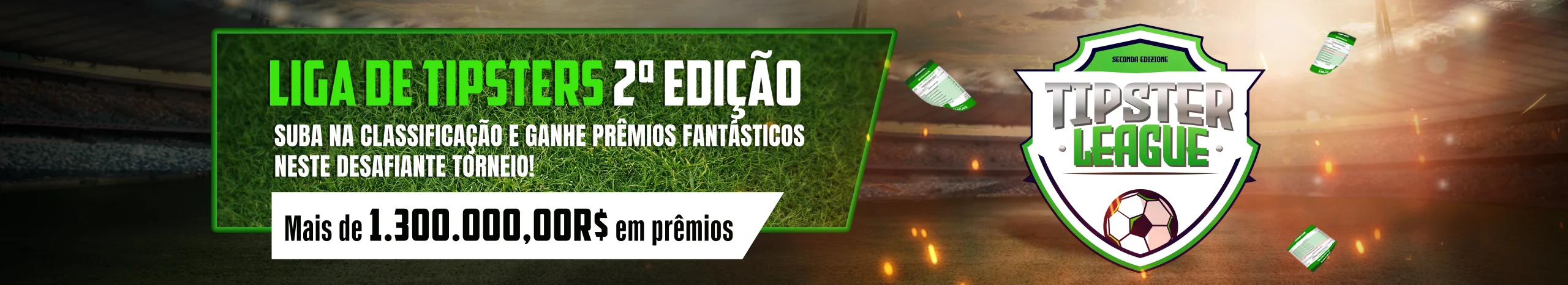 Tipster league Promofication banner desktop Pt