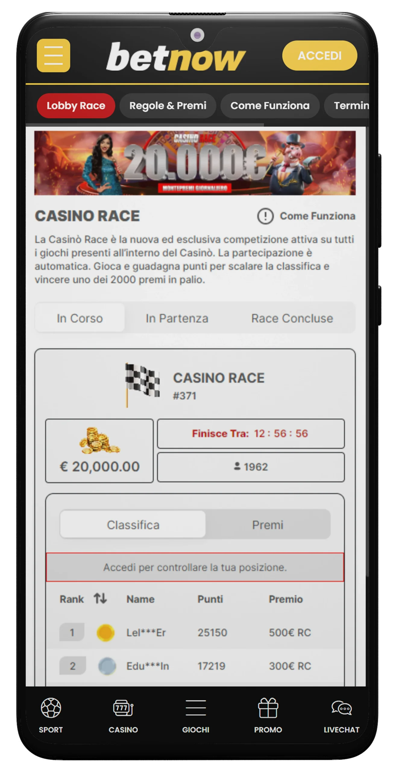 mobile-betnow casino race new